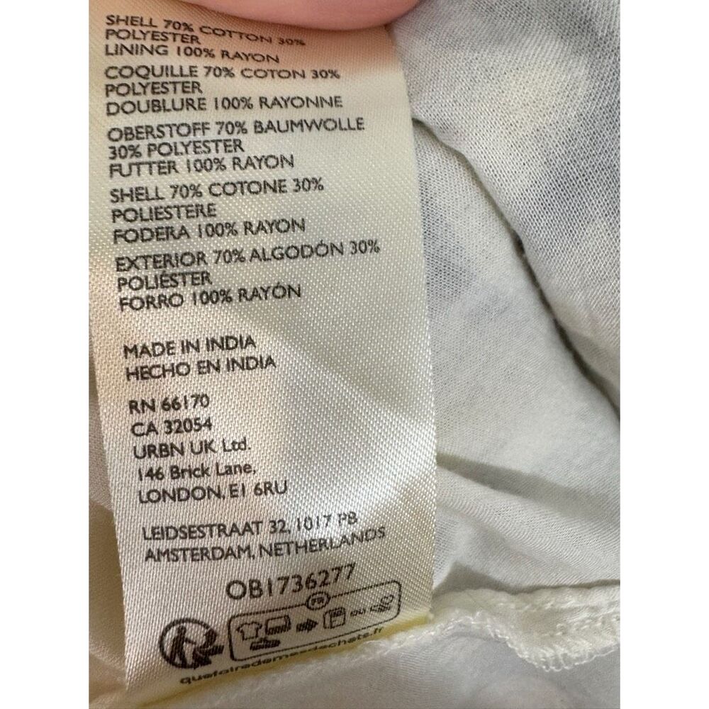 ANTHROPOLOGIE * V-Neck Textured Midi Dress medium patchwork - Picture 11 of 13